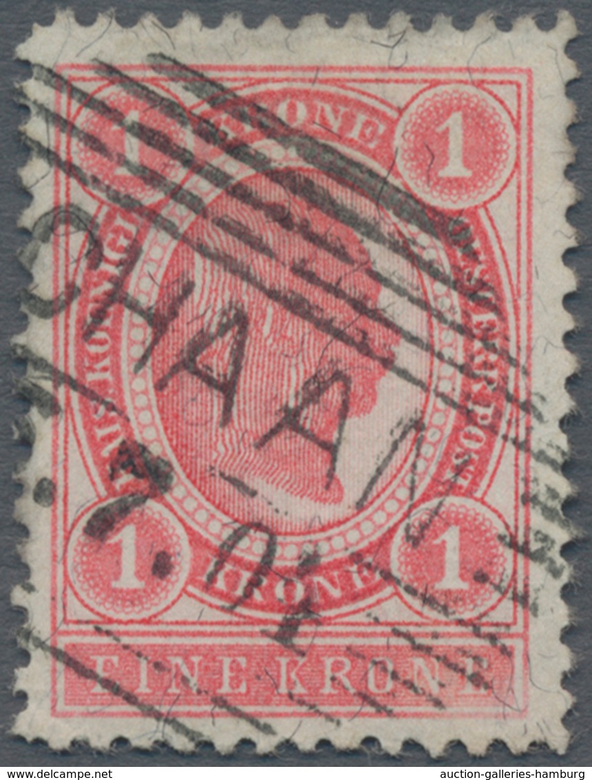 Österreich - Verwendung In Liechtenstein: 1899, 1 Kr. Karminrosa Kaiserkopf Im Oval, Lt. FA Marxer E - Andere & Zonder Classificatie