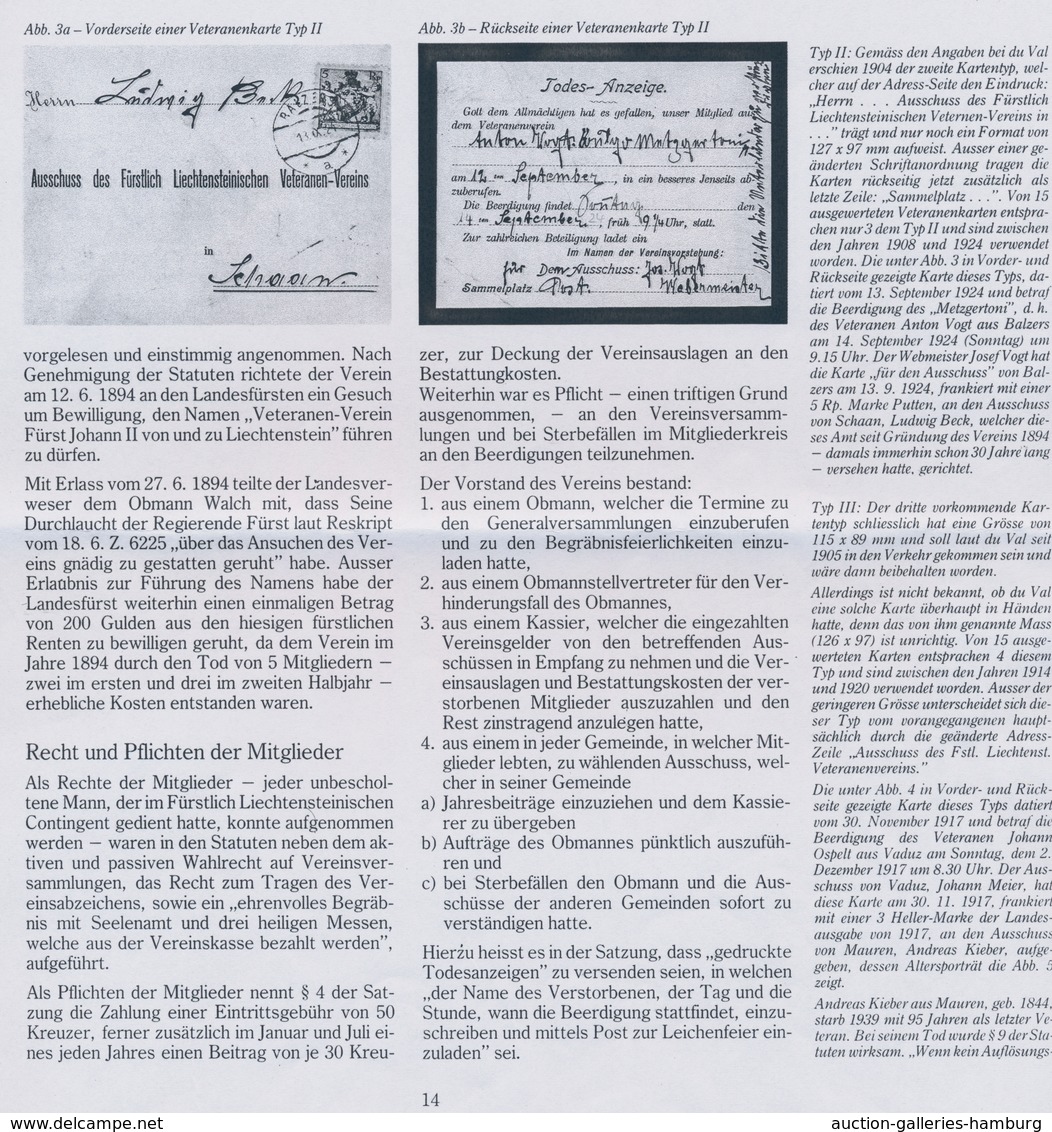 Österreich - Verwendung In Liechtenstein: 1904, 3 H. Kaiserkopf Gelbbraun Mit Lack Auf Todes-Anzeige - Autres & Non Classés