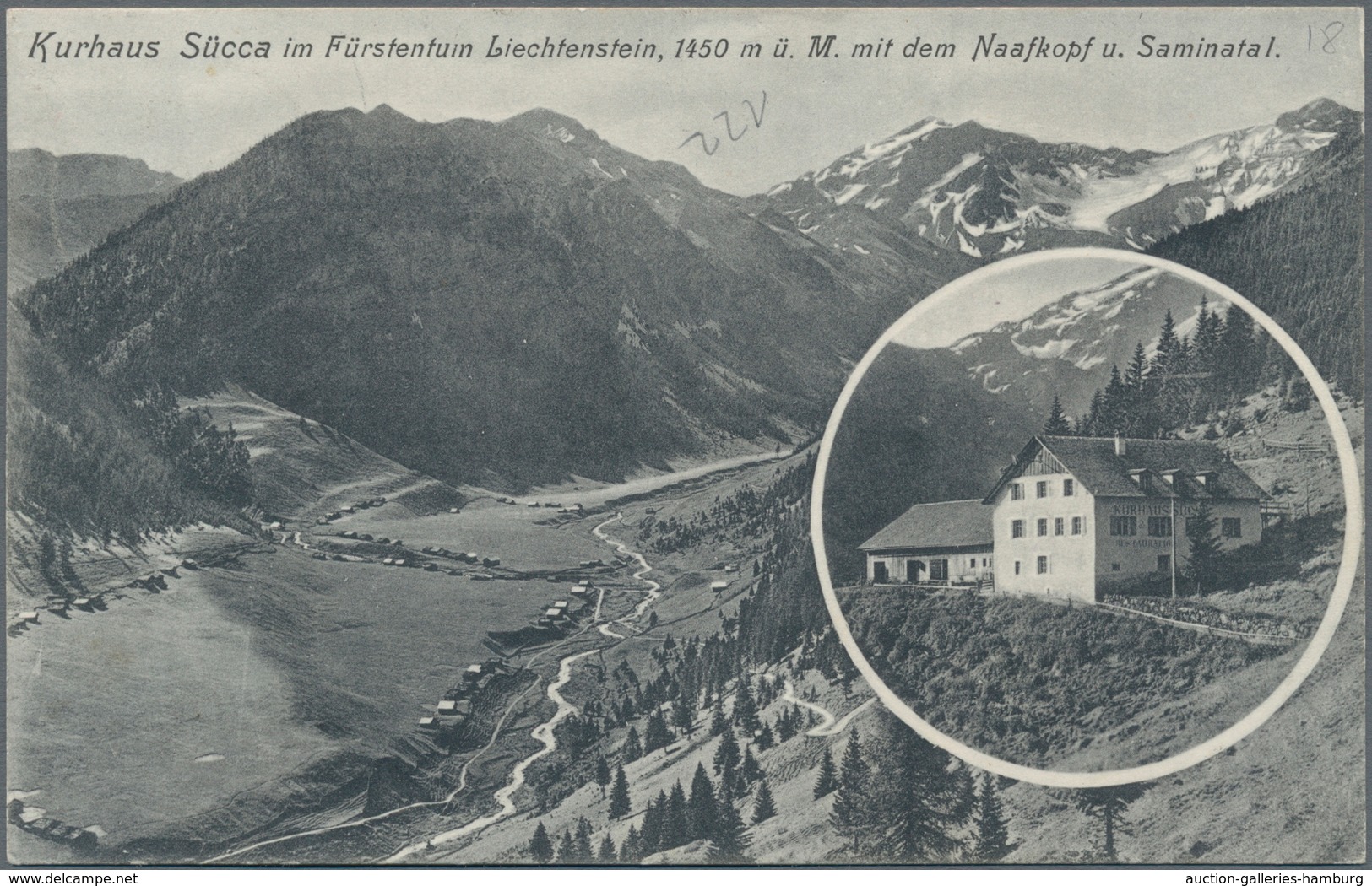 Österreich - Verwendung In Liechtenstein: 1911/1918, Postablagestempel *SÜKKA* Und *MALBUN* Als Nebe - Autres & Non Classés