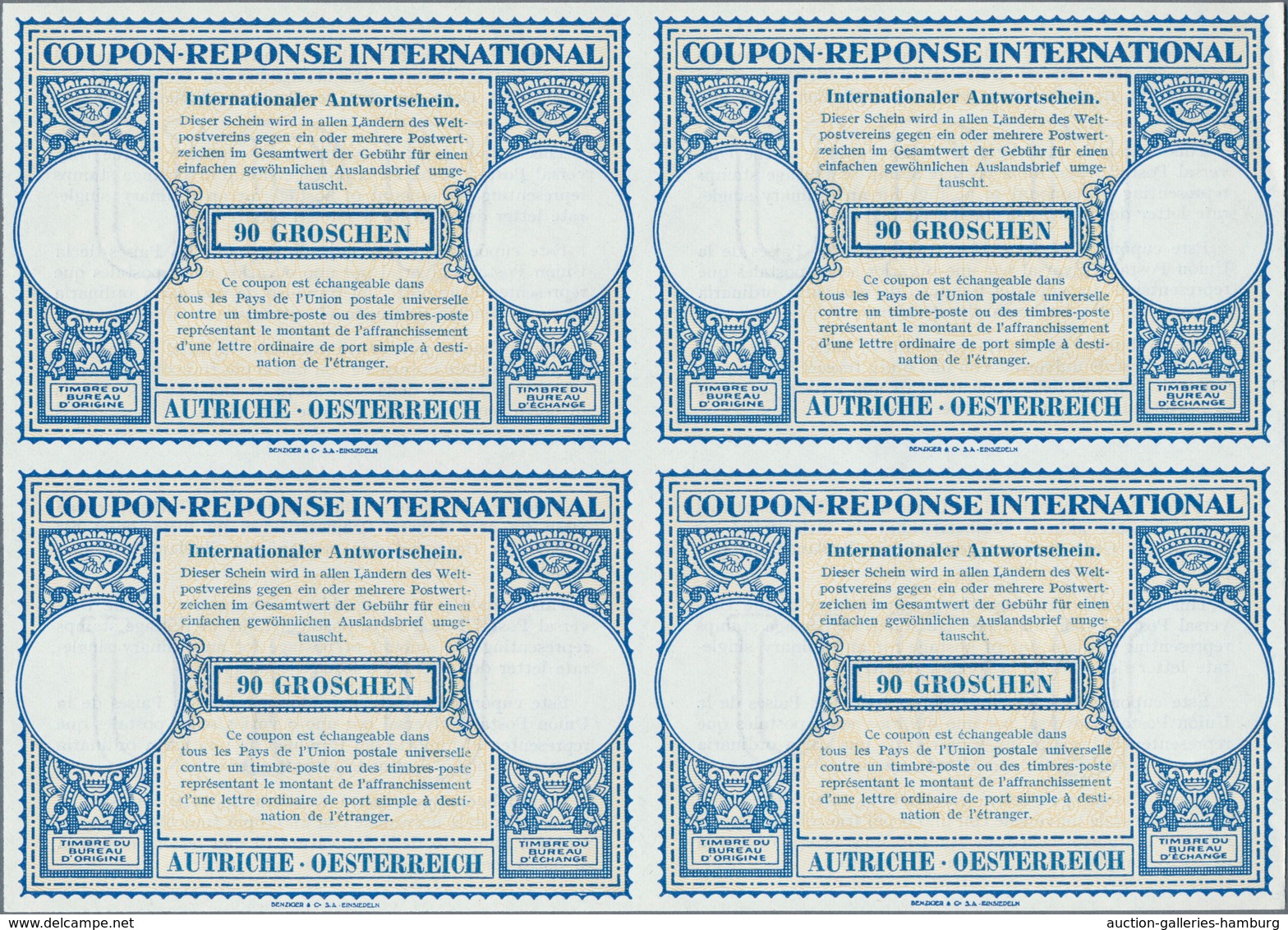 Österreich - Ganzsachen: 1946, November. Internationaler Antwortschein "90 Groschen" (London-Muster) - Sonstige & Ohne Zuordnung