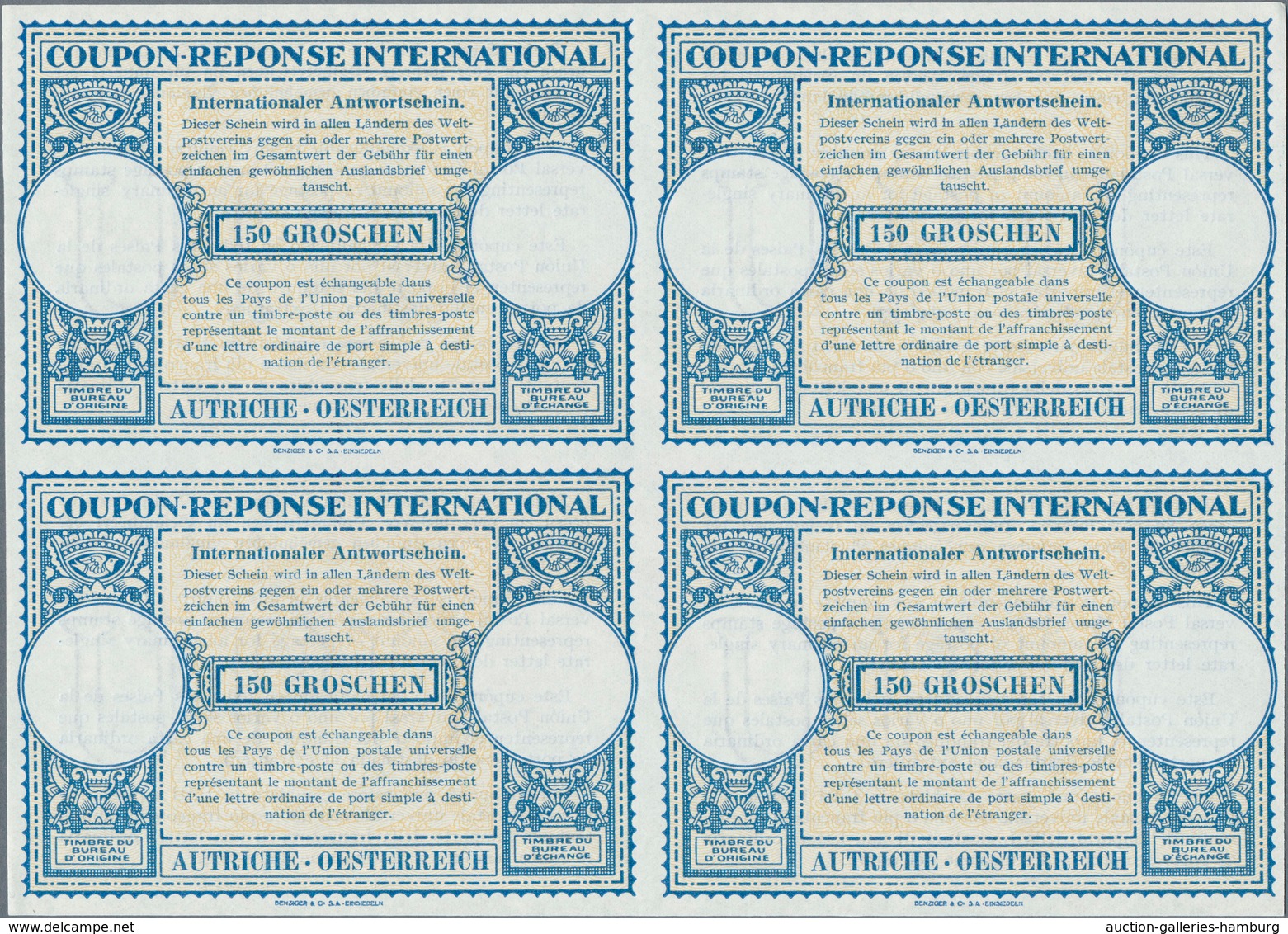 Österreich - Ganzsachen: 1948, Juni. Internationaler Antwortschein "150 Groschen" (London-Muster) In - Sonstige & Ohne Zuordnung