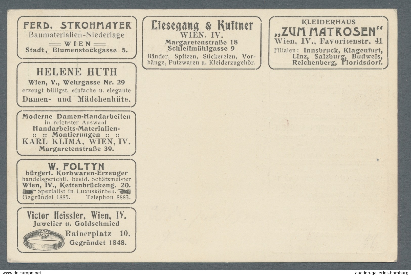 Österreich - Privatganzsachen: 1907, Zwei Verschiedene Anzeigen-GSK Zu 5 Heller Eine Gelaufen, Eine - Otros & Sin Clasificación