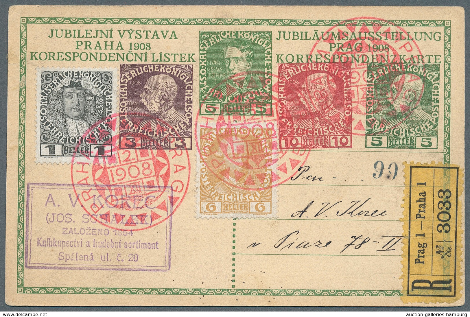 Österreich - Privatganzsachen: 1908 (2.12.), Prager Jubiläums-Postkarte Zum 60-jähr. Regierungsjubil - Autres & Non Classés