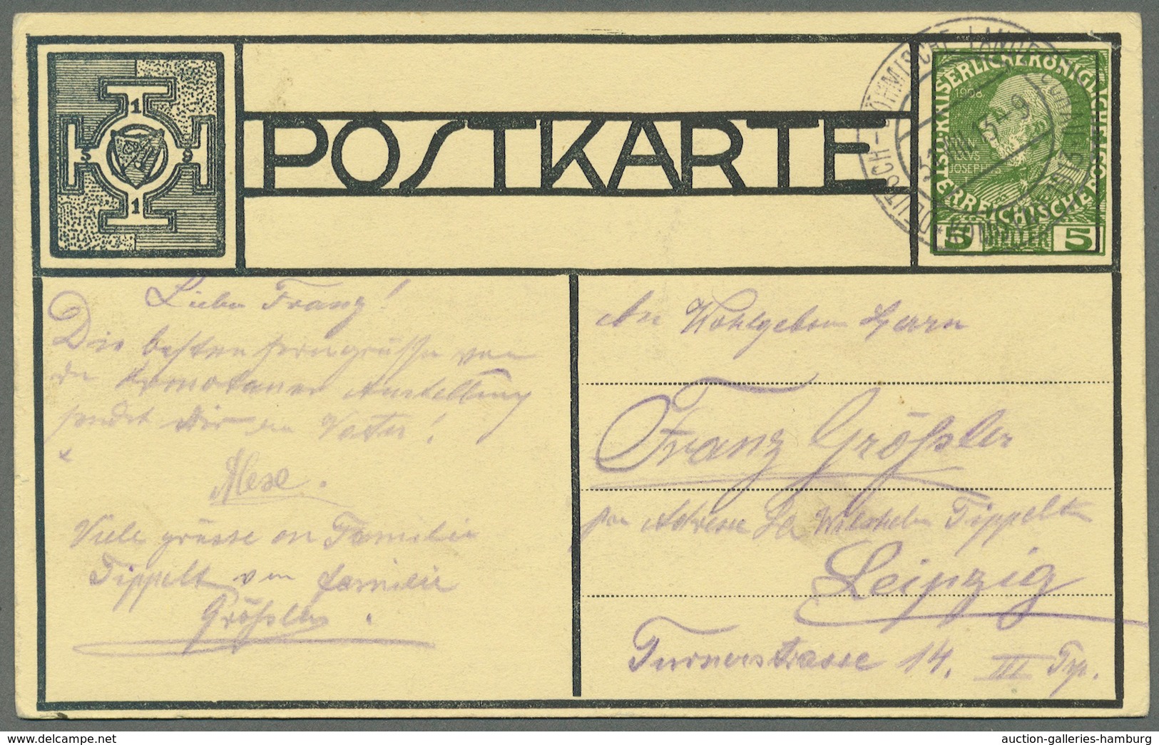Österreich - Privatganzsachen: 1913 (31.8. Bzw. 8.9.), Zwei Offizielle Postkarten Zur Deutschböhmisc - Sonstige & Ohne Zuordnung