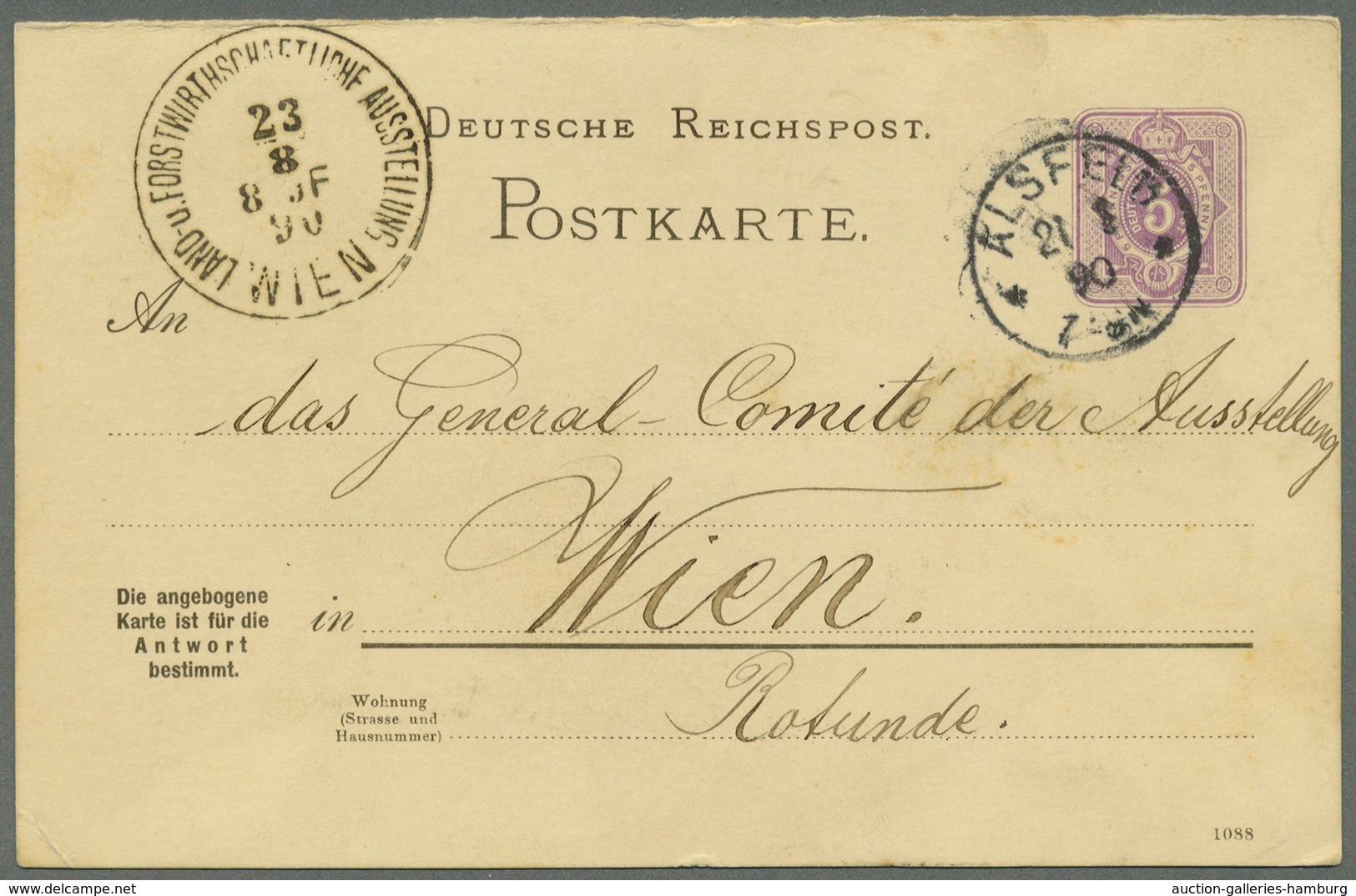 Österreich - Sonderstempel: 1890, Correspondenz-Karte 2 Kr. Braun (poln.) Von Probuzna (16.8.) Sowie - Máquinas Franqueo (EMA)