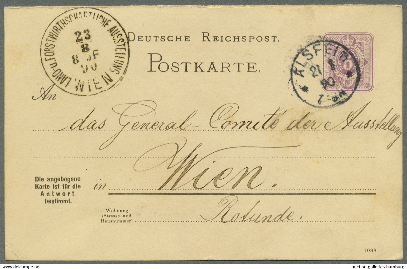 Österreich - Sonderstempel: 1890, Correspondenz-Karte 2 Kr. Braun (poln.) Von Probuzna (16.8.) Sowie - Maschinenstempel (EMA)