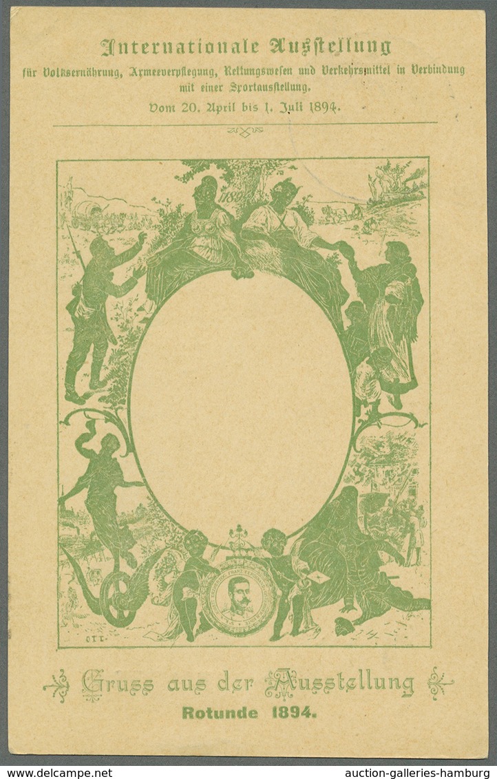 Österreich - Sonderstempel: 1894 (27.5.), Ausstellungs-Correspondenz-Karte 2 Kr. Braun Innerhalb Wie - Frankeermachines (EMA)