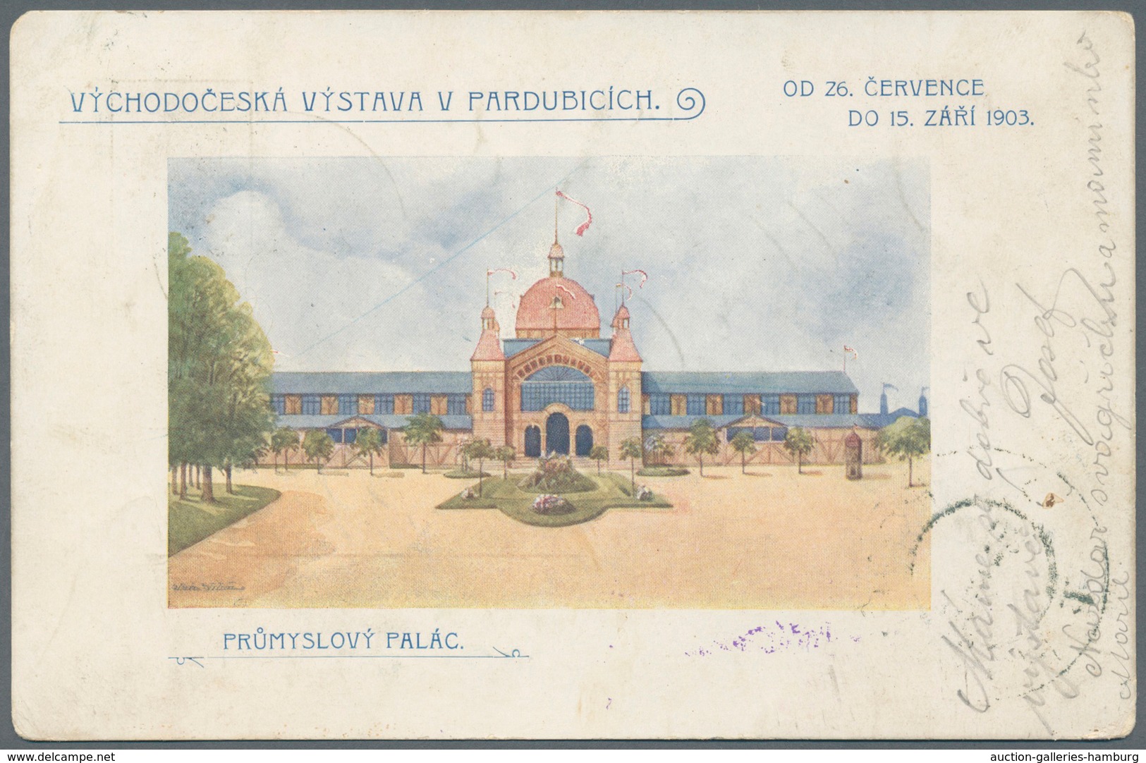 Österreich - Sonderstempel: 1903 (9. Bis 15.8.), Vier Verschiedene Ausstellungskarten (Lesnicky Pavi - Frankeermachines (EMA)