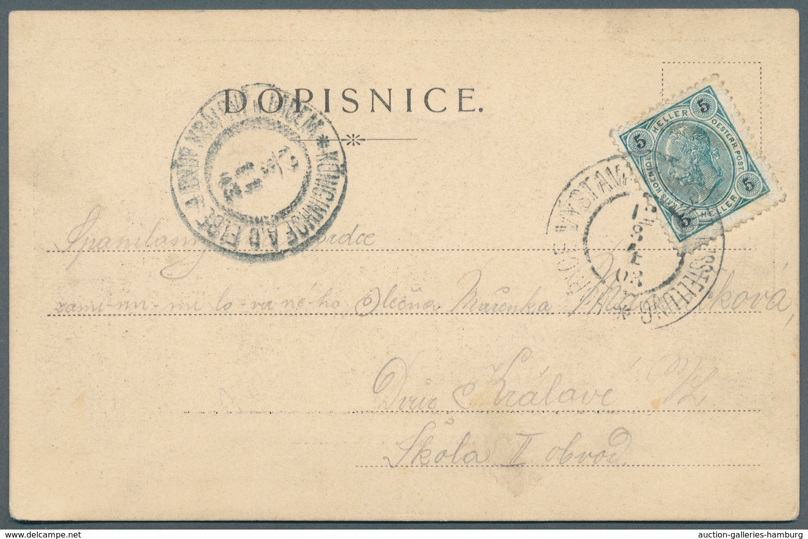 Österreich - Sonderstempel: HORITZ: 1903 (11. Und 12.8.), Zwei Verschied. Ausstellungskarten Mit S/w - Máquinas Franqueo (EMA)