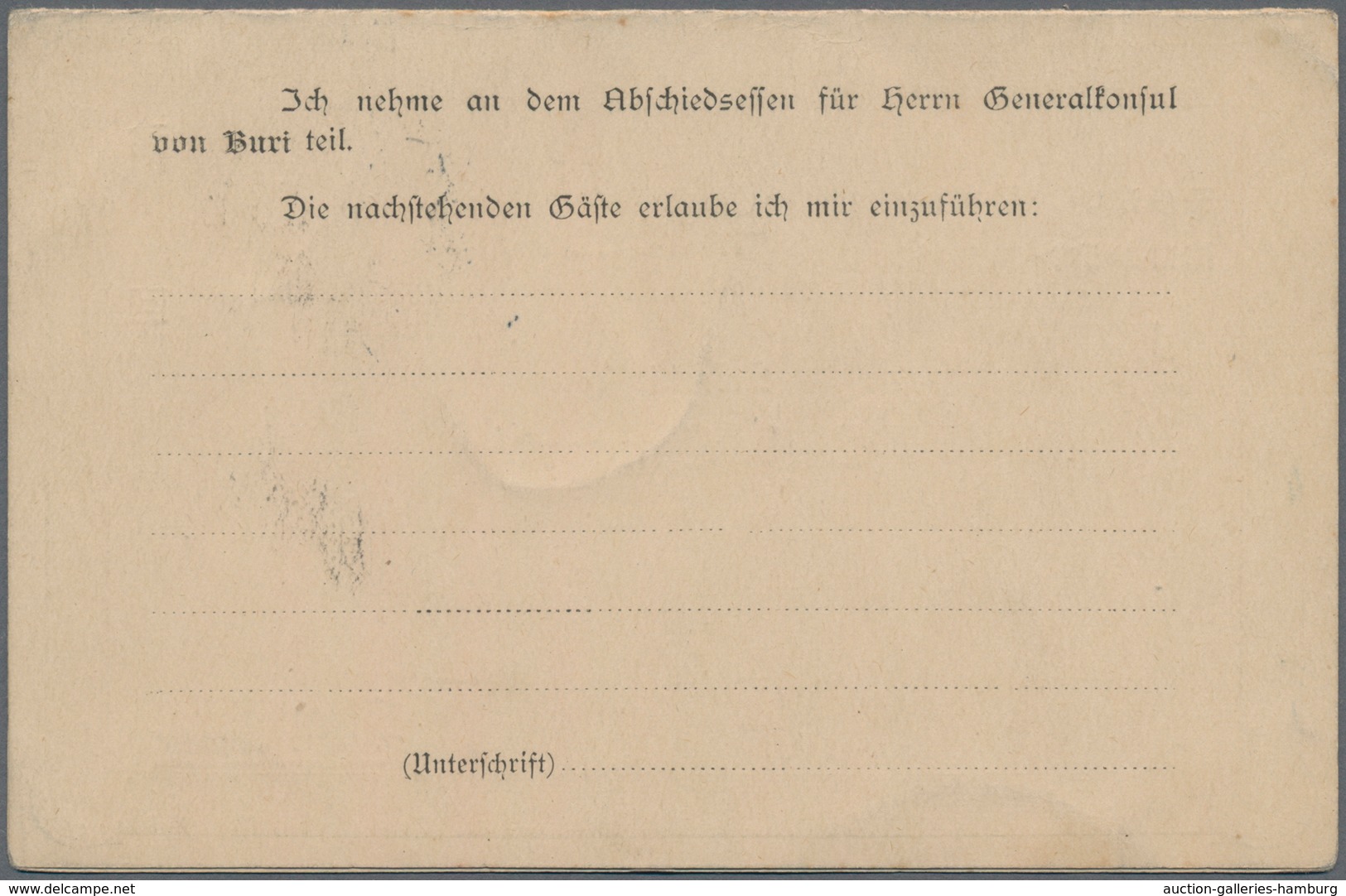 China - Ganzsachen: 1907, Double Card Oval 1 C.+1 C. Light Green Canc. "SHANGHAI LOCAL POST J APR 13 - Ansichtskarten