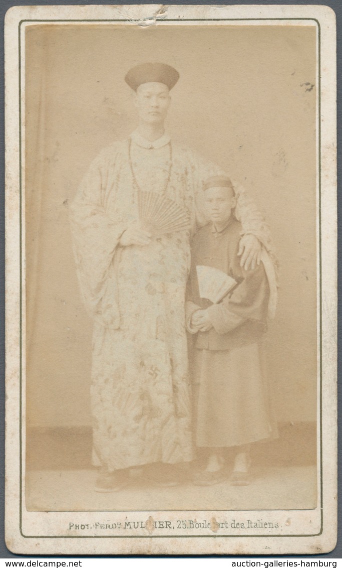 China - Besonderheiten: 1867: RARE EARLY CDV (carte De Visite) PHOTO Of "CHANG THE CHINESE GIANT" Ma - Autres & Non Classés