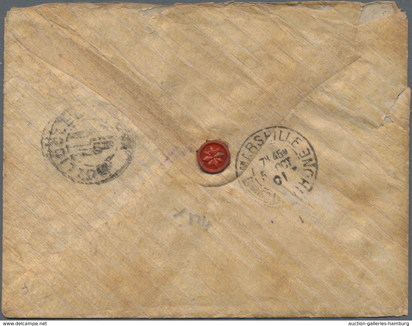 Hongkong: 1901,1902, Illustrated Letter With Content And Postcard To France Respectively To Scotland - Otros & Sin Clasificación