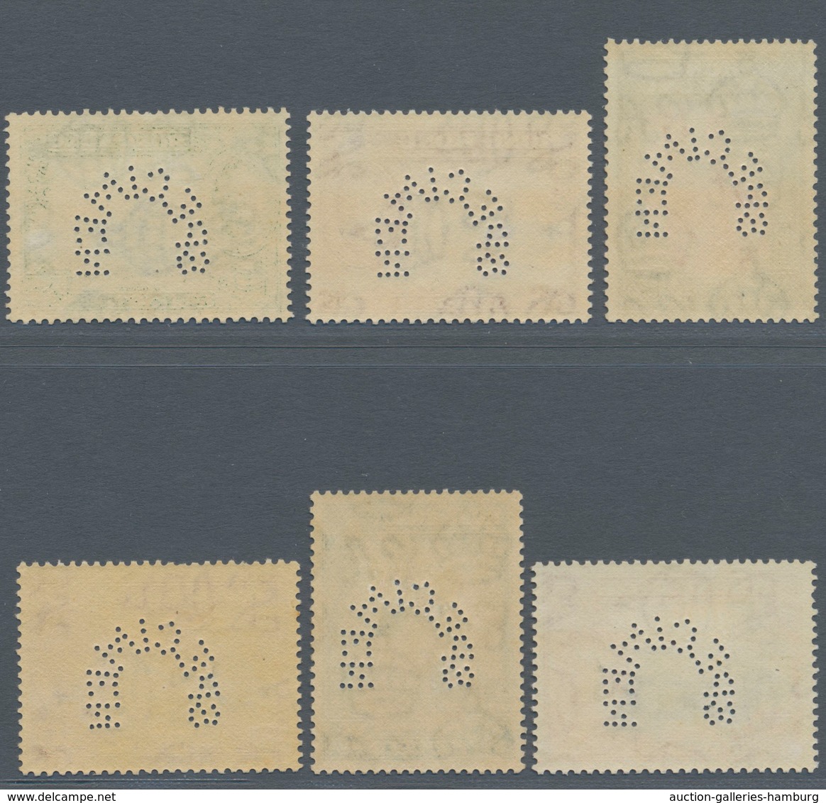 Hongkong: 1941, Centenary Of British Occupation Complete Set Of Six Perf. SPECIMEN, Mint Hinged, Sca - Autres & Non Classés