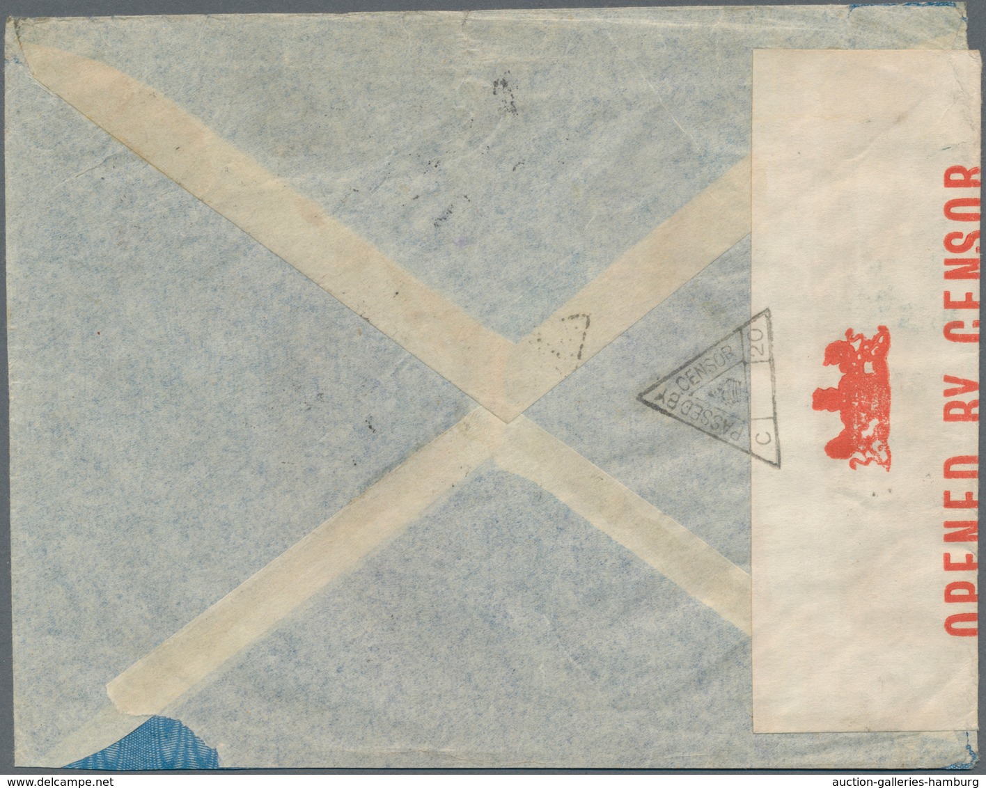 Indien - Ganzsachen: 1941 Two Censored Airmail Covers From Bombay To Montreal, Canada Via Hong Kong - Sin Clasificación