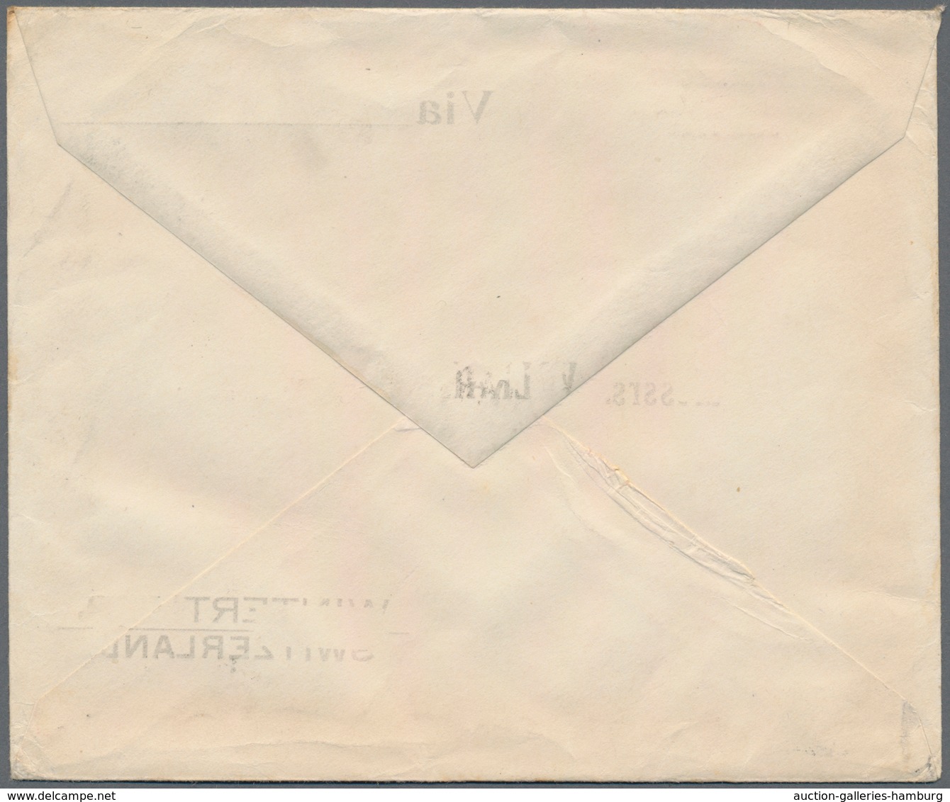 Japan: 1917/29, covers to Switzerland (3) or Finland (1): printed matter with french censor tape, re