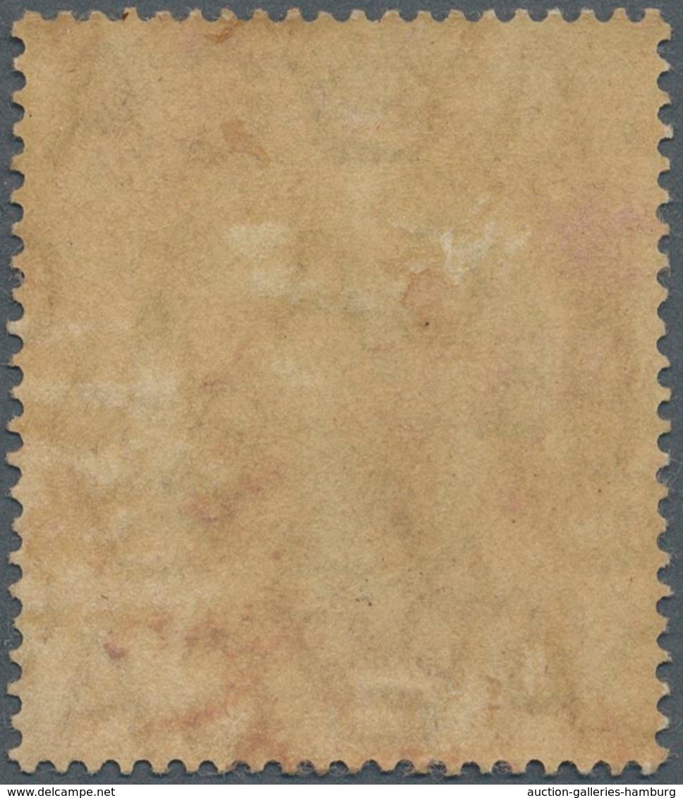 Malaiische Staaten - Trengganu: 1912 $5 Green & Dull Purple, Mint Lightly Hinged, Partially Toned Gu - Trengganu