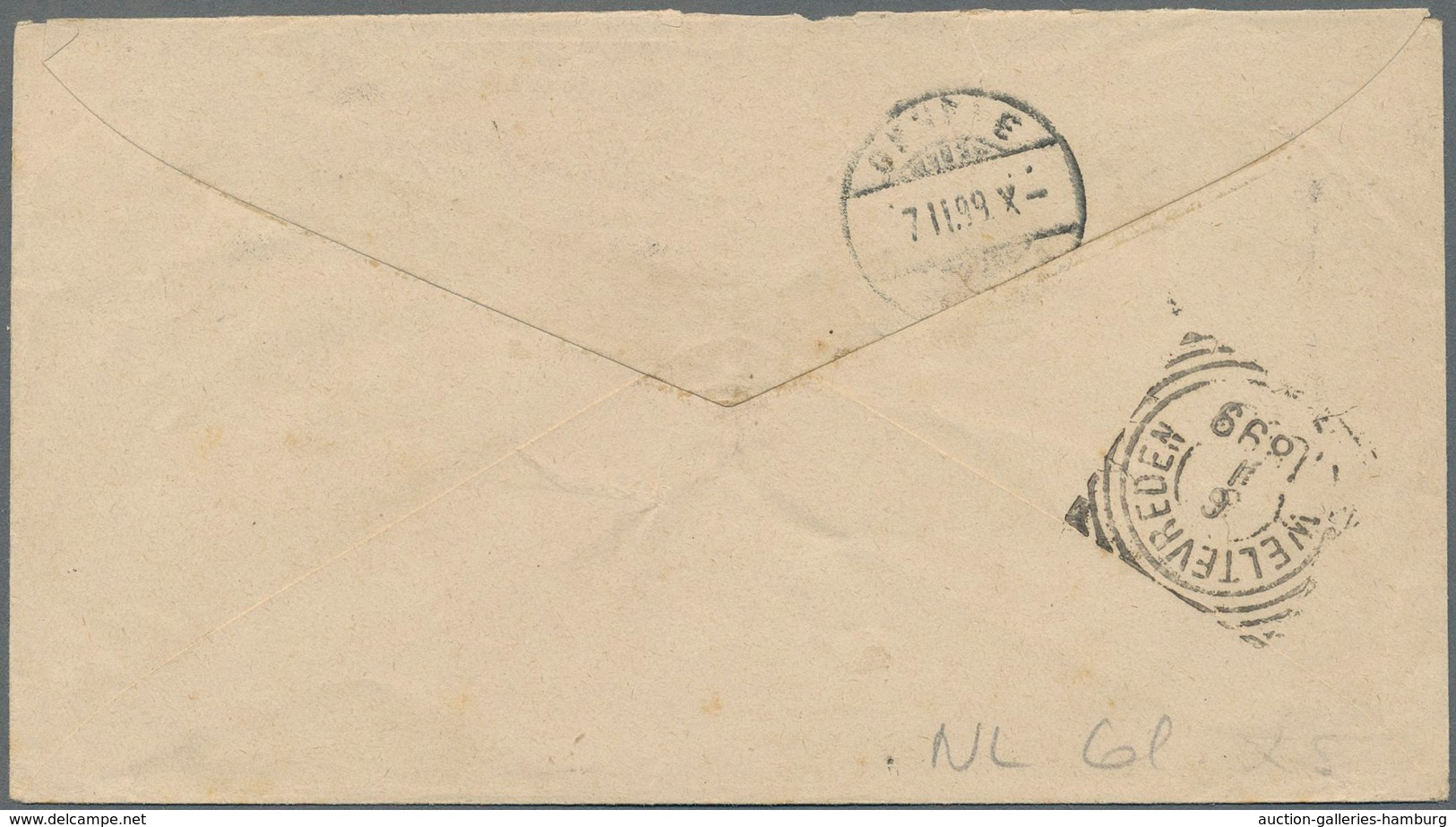 Niederländisch-Indien: 1899-1901, Three Postal Stationery Envelopes, With 1) Env. 15c. Olive Brown U - India Holandeses