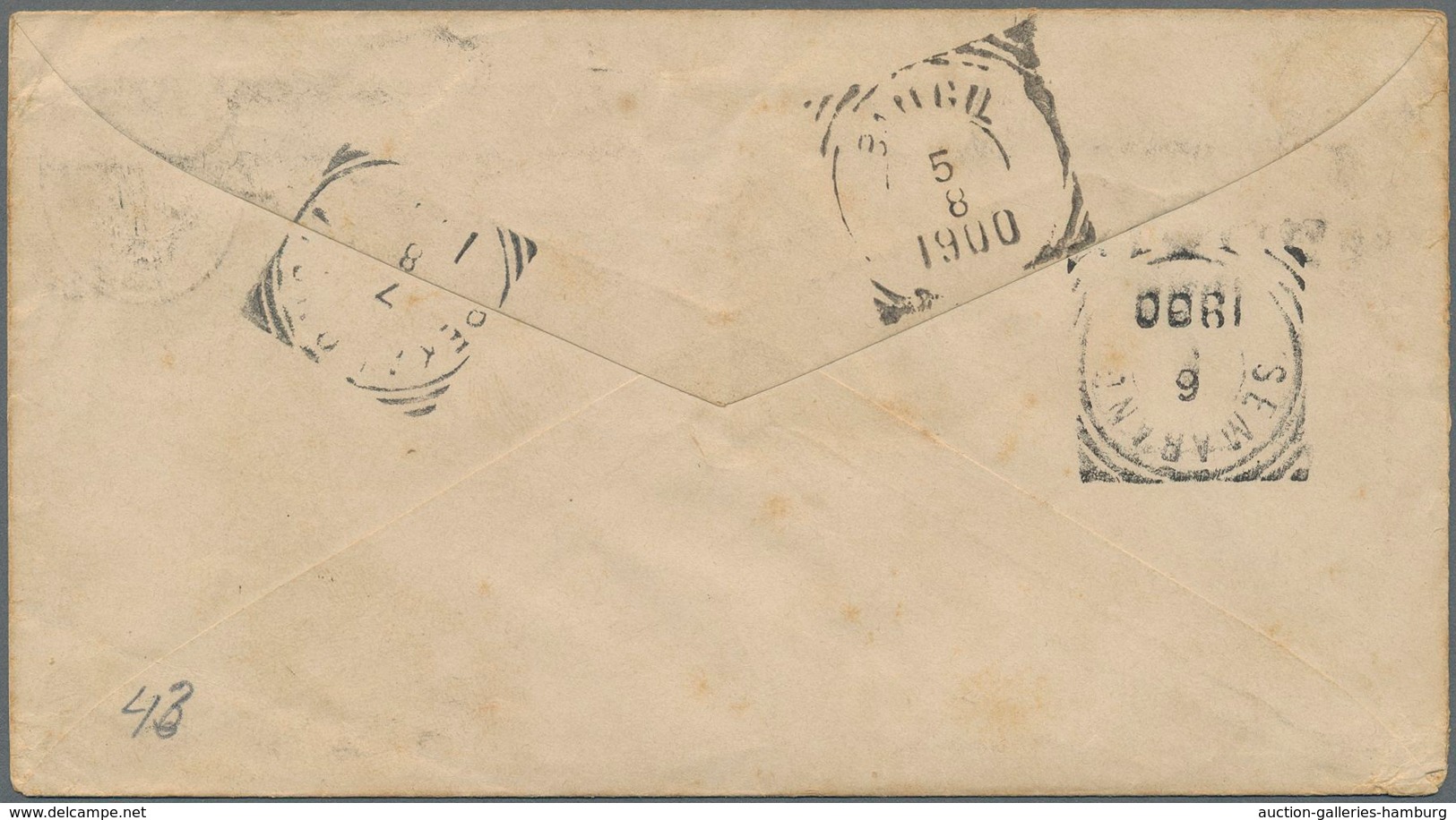 Niederländisch-Indien: 1899-1901, Three Postal Stationery Envelopes, With 1) Env. 15c. Olive Brown U - India Holandeses