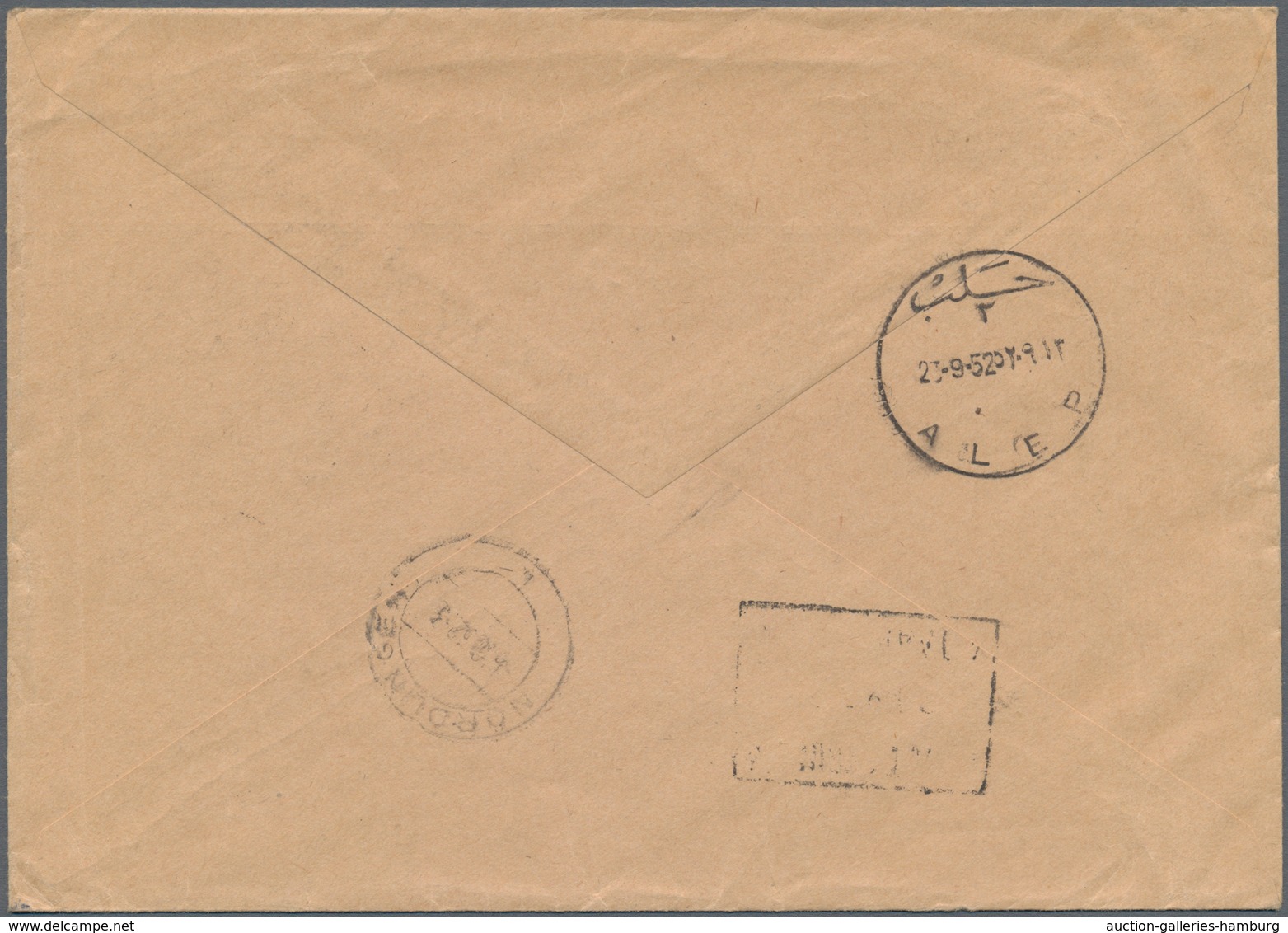 Syrien: 1952/1955, Three Registered Letters From "Republique Syrienne Direction Generale Des Postes" - Syrië