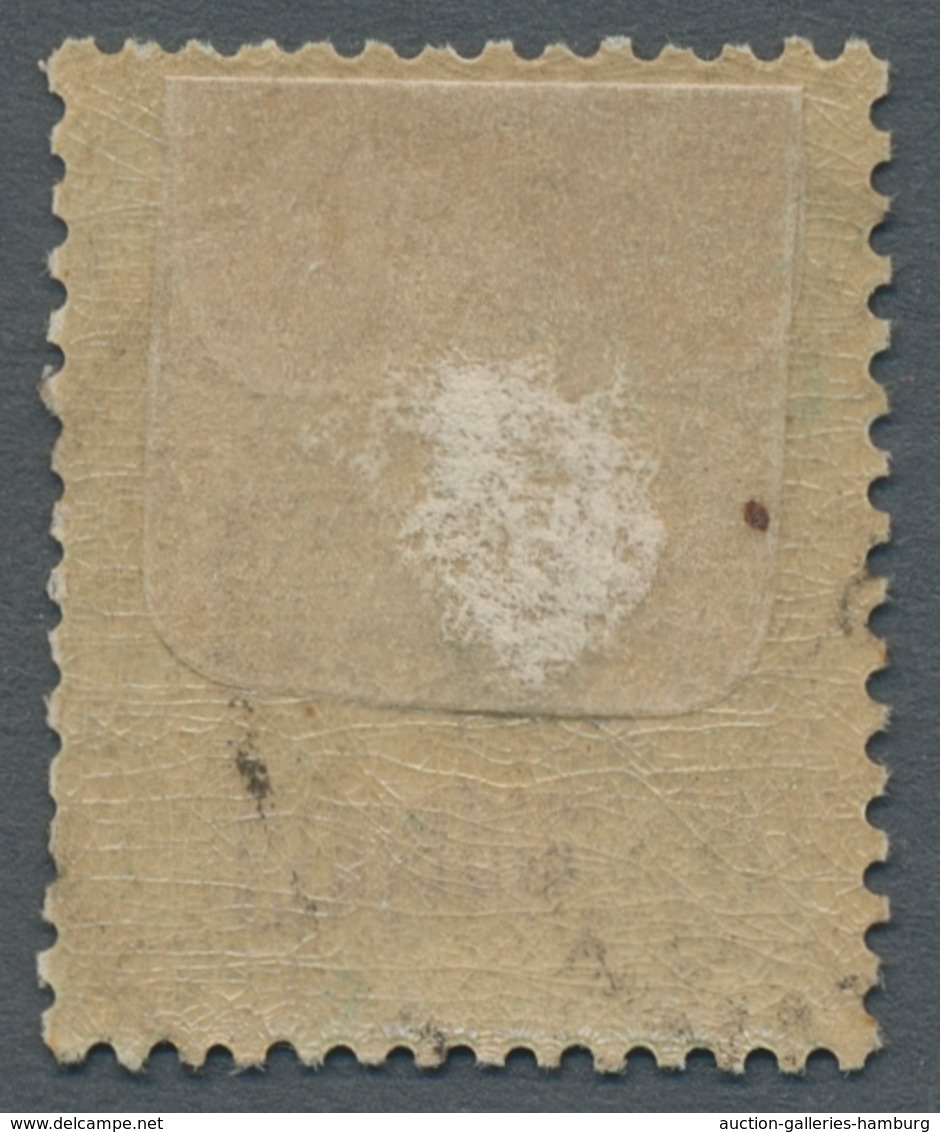 Äthiopien: 1905, "05 (C.) On ¼ G. With Inverted Overprint, Missing Colour Violet", Used With Full Ca - Ethiopie