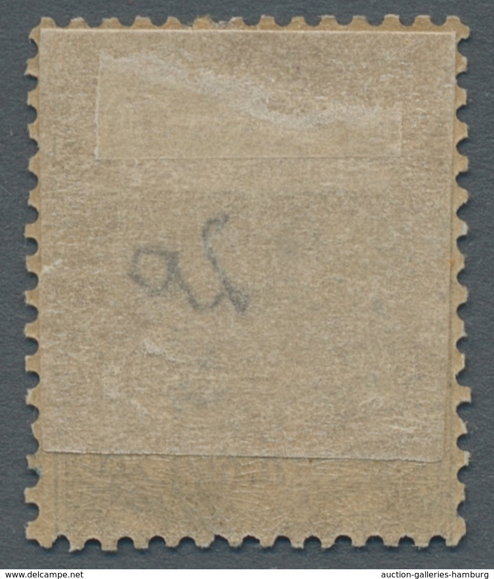 Äthiopien: 1905, "5 C. On 16 G. Harar Provisional With Black Protective Overprint And Inverted Overp - Ethiopia
