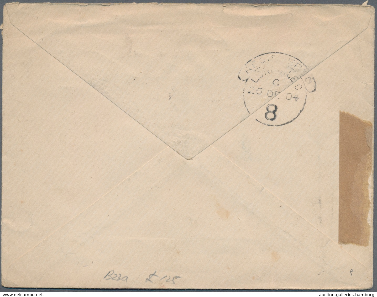 Mauritius: 1904. King Edward VII 6 Cents Carmine Postal Stationery Envelope With Vertical Pair 6c Pu - Mauritius (...-1967)