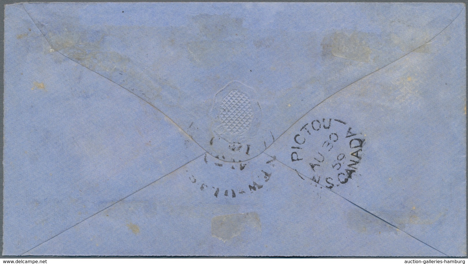 Canada: 1868/69, Six Very Fine Covers, Each Franked With 3 Cent QV Large Type. - Sonstige & Ohne Zuordnung