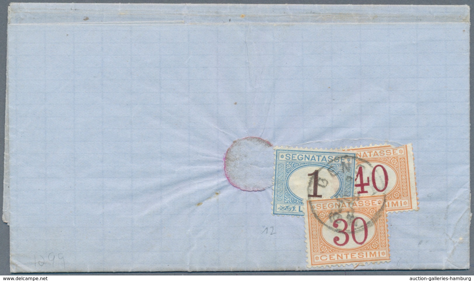 Dänisch-Westindien: 1873, Complete Folded Letter From ST. THOMAS To GENOVA/Italy Without Stamps, Via - Dänische Antillen (Westindien)