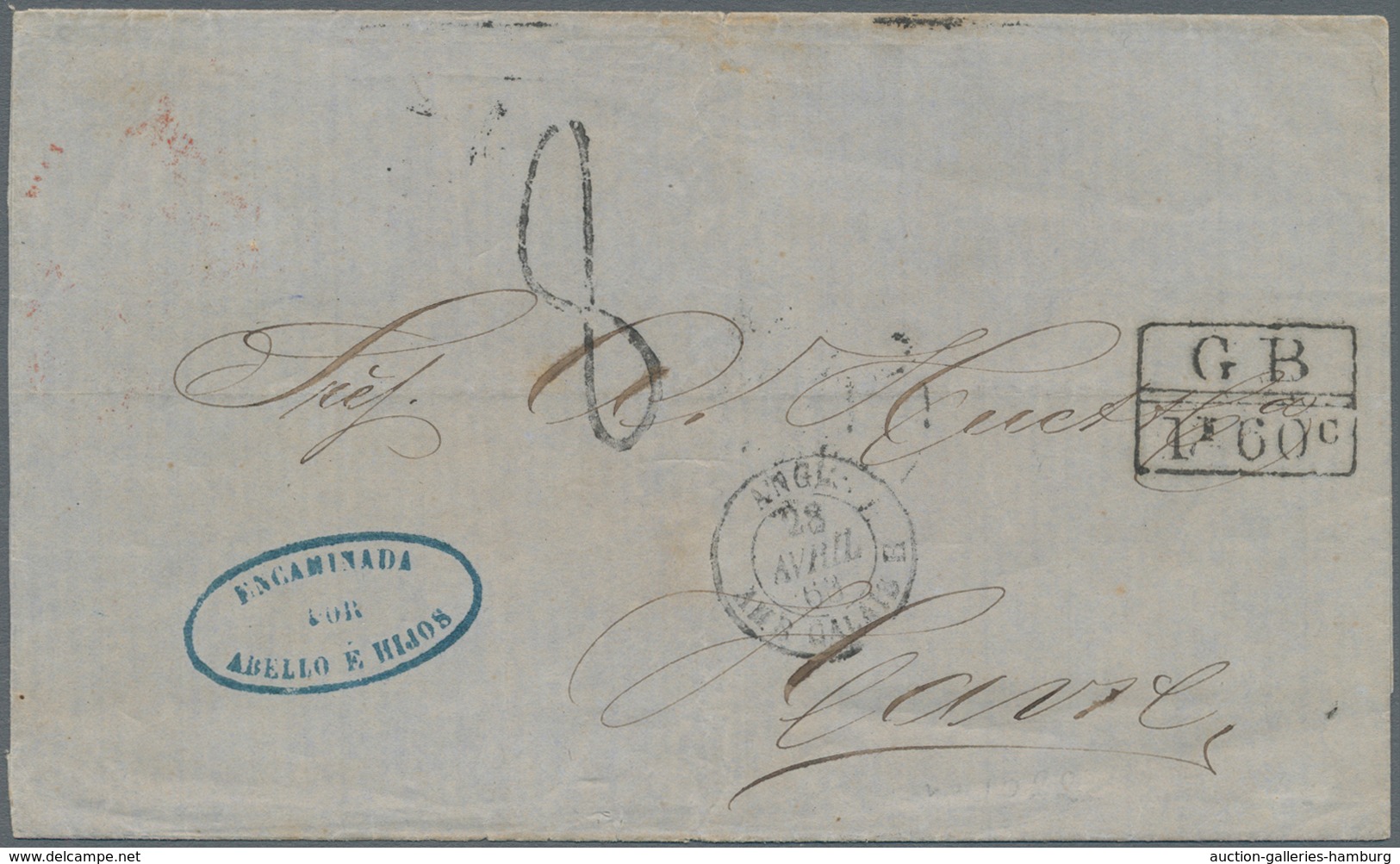 Kolumbien - Besonderheiten: 1863, Stampless Lettersheet From Rio Hacha 14 Mar 1863 To Le Havre/Franc - Colombia