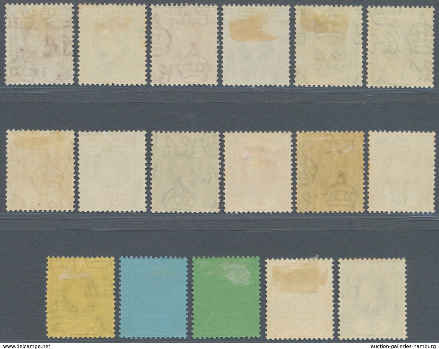 Leeward-Inseln: 1938/1949, KGVI Definitives Complete Set Of 19, Mint Hinged, SG. £ 200 - Leeward  Islands