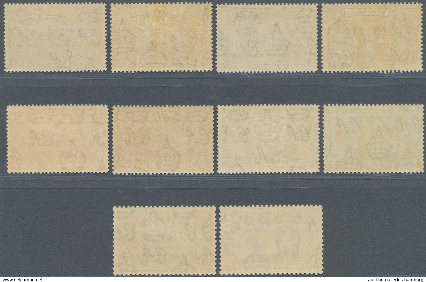 Montserrat: 1938/1949, KGVI Pictorial Definitives Complete Set Of 12 And Additional Different Perfor - Andere & Zonder Classificatie