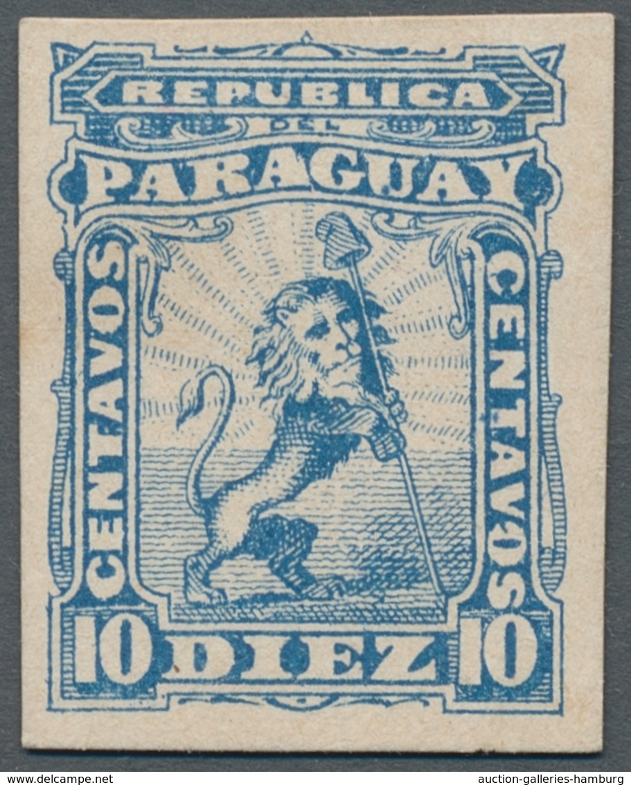 Paraguay: 1879-81, Second "lion" Type, Small Selection Of Colour Proofs (26), Some Units Incl. 5c. H - Paraguay