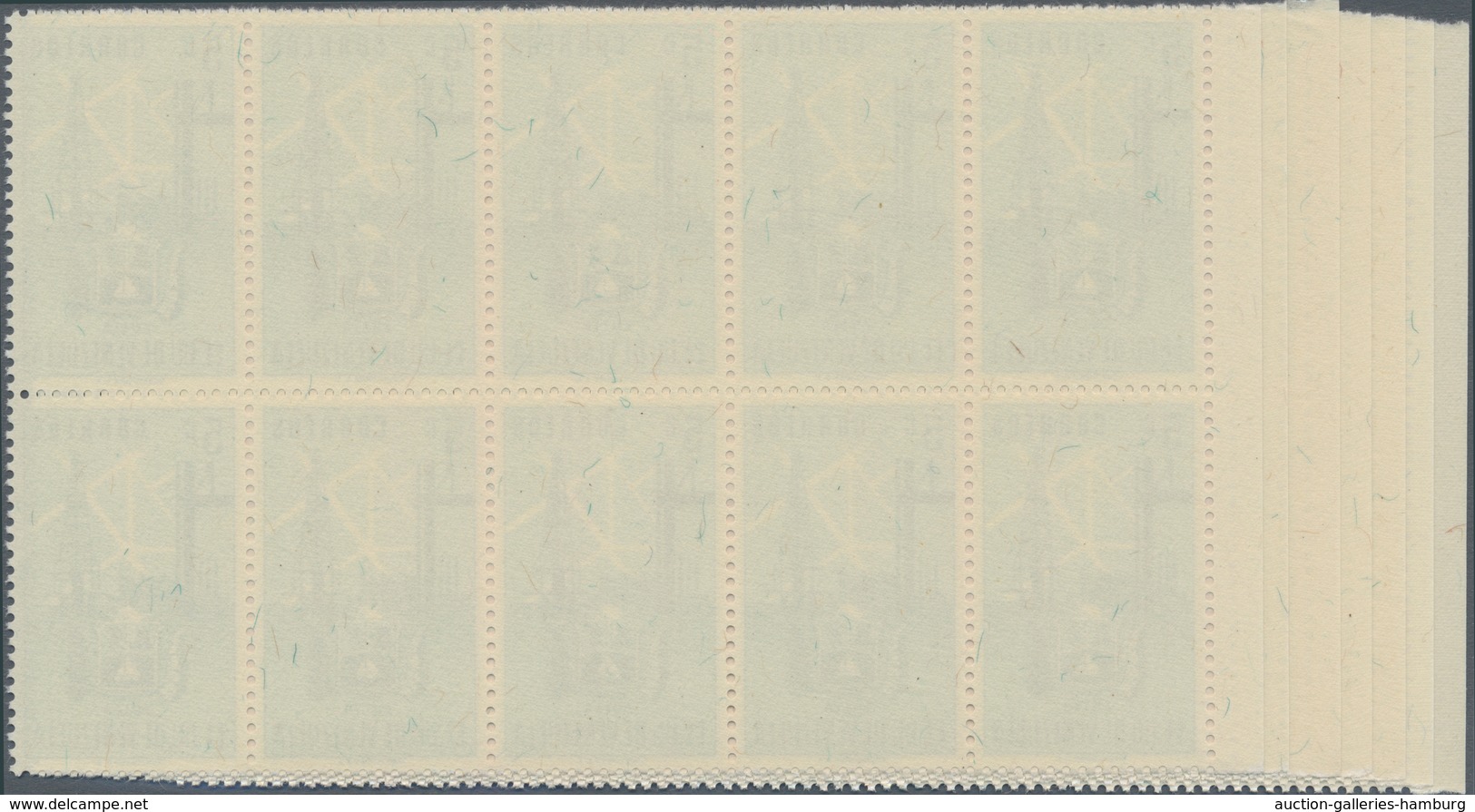 Venezuela: 1951, Coat Of Arms 'ZULIA‘ Normal Stamps Complete Set Of Seven In Blocks Of Ten From Left - Venezuela