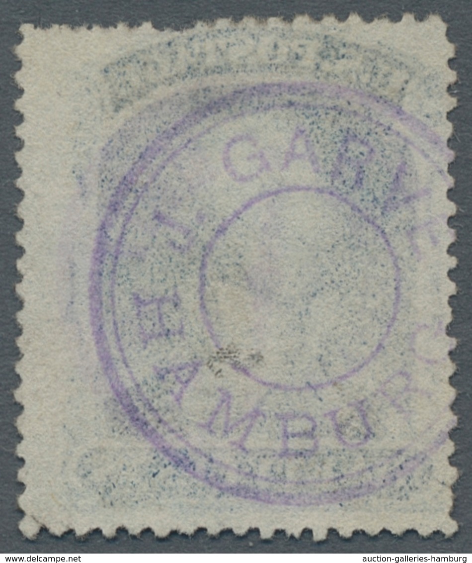 Vereinigte Staaten Von Amerika: 1857, "NINETY CENTS (dark)blue", Very Deep Colored Stamp With Clear - Andere & Zonder Classificatie