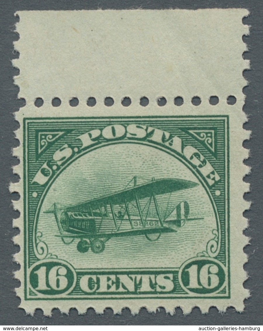 Vereinigte Staaten Von Amerika: 1918, Airmail Issues Complete Mint Never Hinged Set From The Upper O - Otros & Sin Clasificación