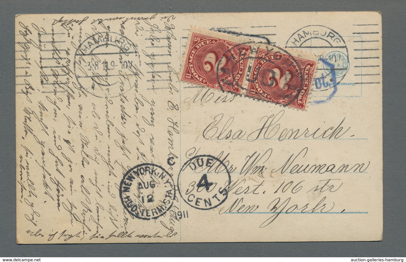 Vereinigte Staaten Von Amerika - Portomarken: 1911, US Postage Due Stamp 2 Cents Brick Red Vertical - Portomarken