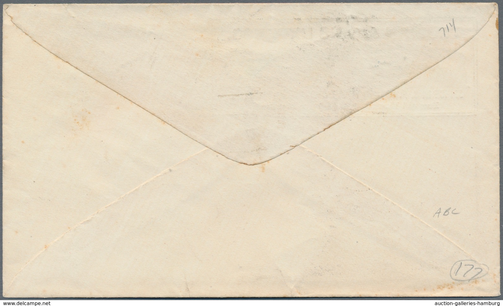 Vereinigte Staaten Von Amerika - Ganzsachen: 1866, TRUMAN & CO'S EXPRESS, 3 C. Stationery Envelope W - Otros & Sin Clasificación