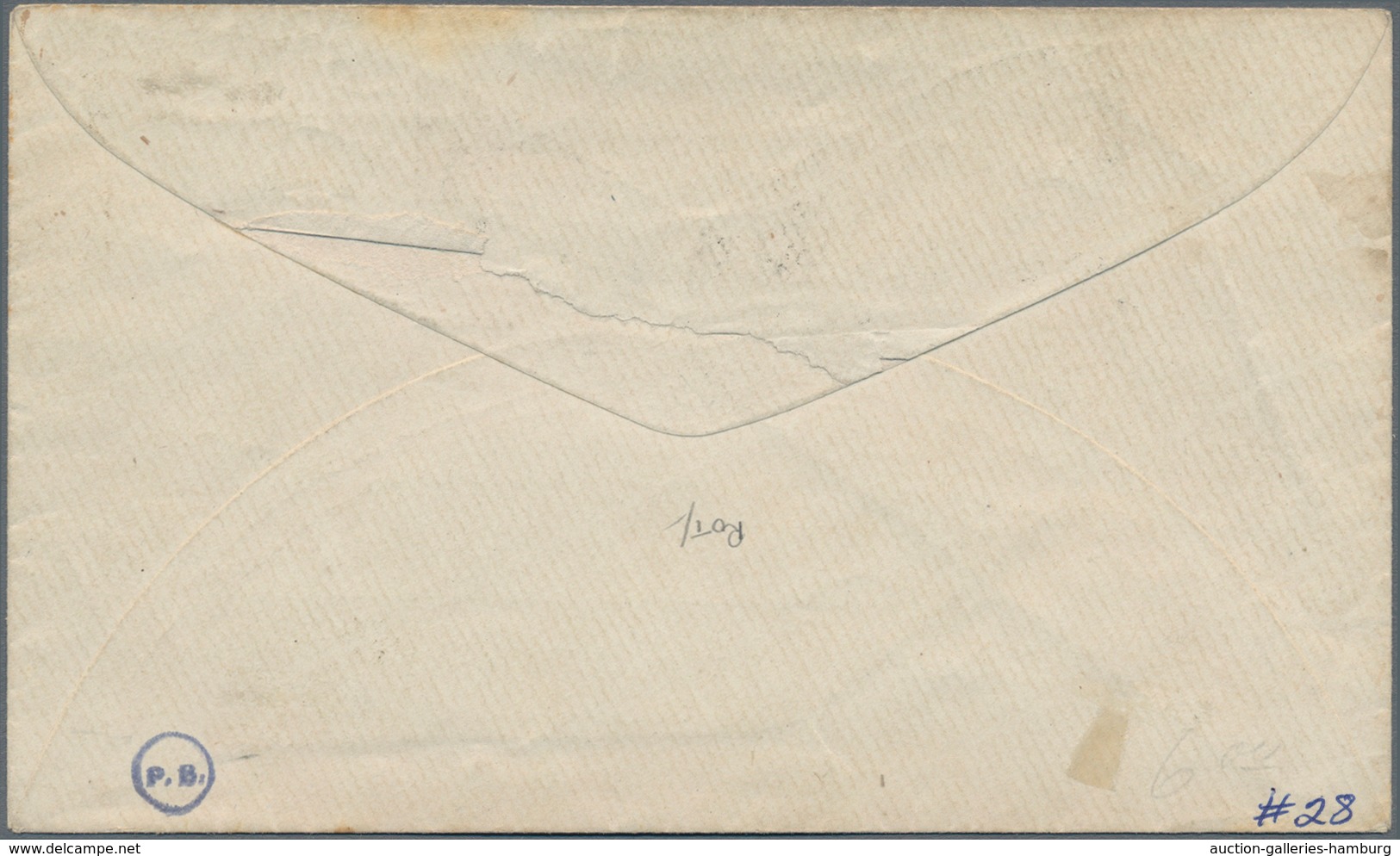Vereinigte Staaten Von Amerika - Ganzsachen: 1866, 3 C. Stationery Envelope With Imprint "PAID TRUMA - Otros & Sin Clasificación
