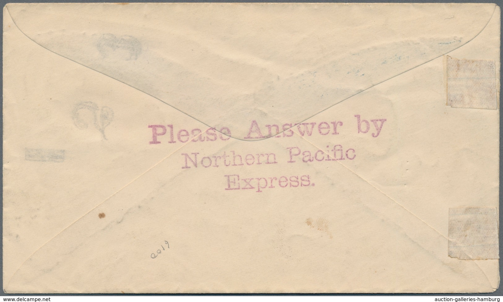 Vereinigte Staaten Von Amerika - Ganzsachen: 1882, 2 Cent Stationery Envelope "NORTHERN PACIFIC EXPR - Otros & Sin Clasificación