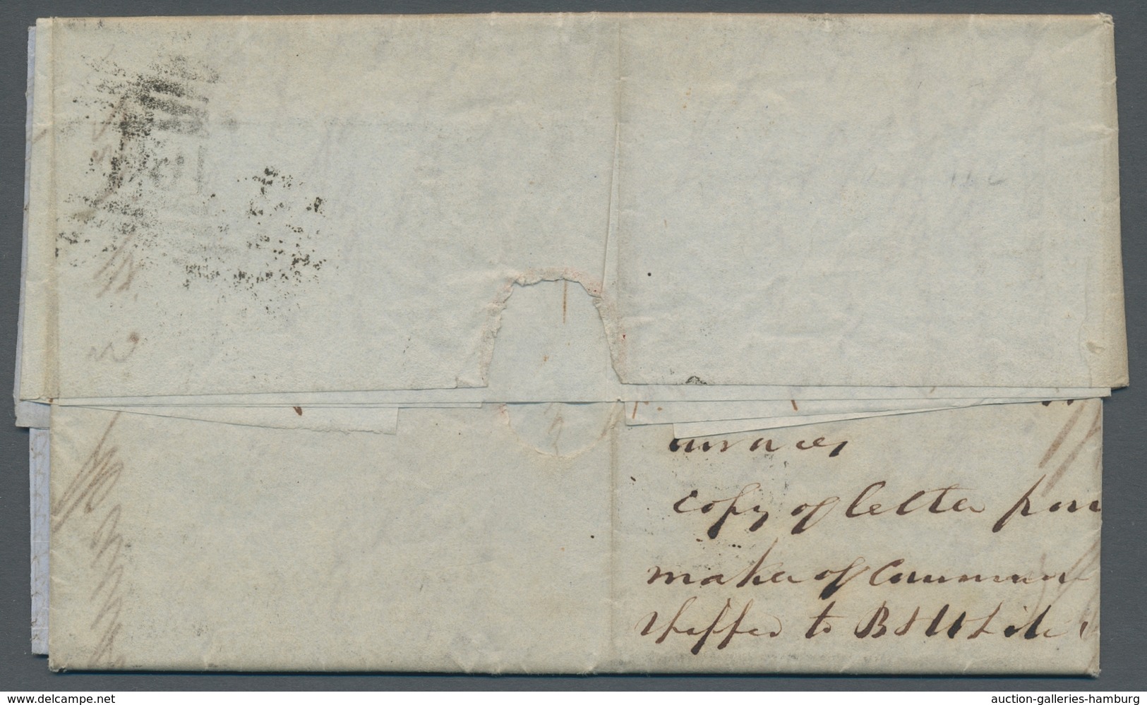 Vereinigte Staaten Von Amerika - Stempel: 1869, Stampless Letter From Liverpool With Inscription "P. - Marcofilia