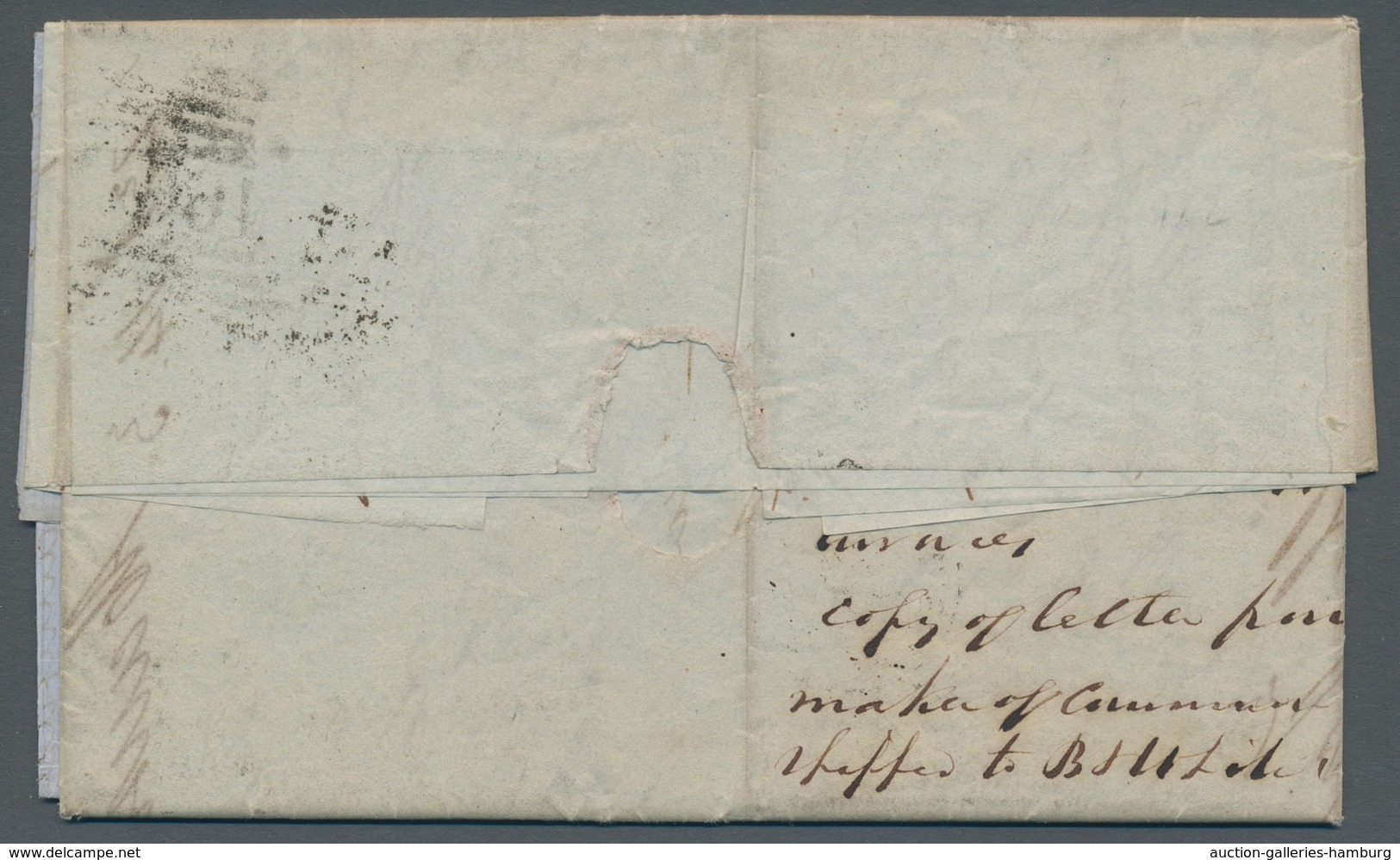 Vereinigte Staaten Von Amerika - Stempel: 1869, Stampless Letter From Liverpool With Inscription "P. - Poststempel