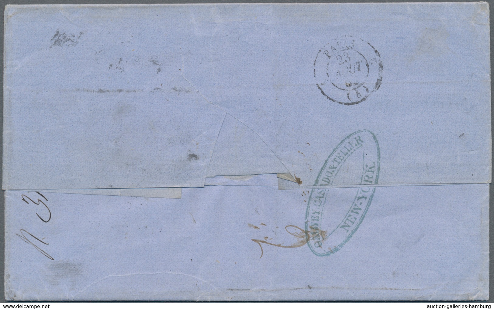 Vereinigte Staaten Von Amerika - Transatlantik-Mail: 1859, Folded Letter From HAVANNA By Forwarders - Autres & Non Classés