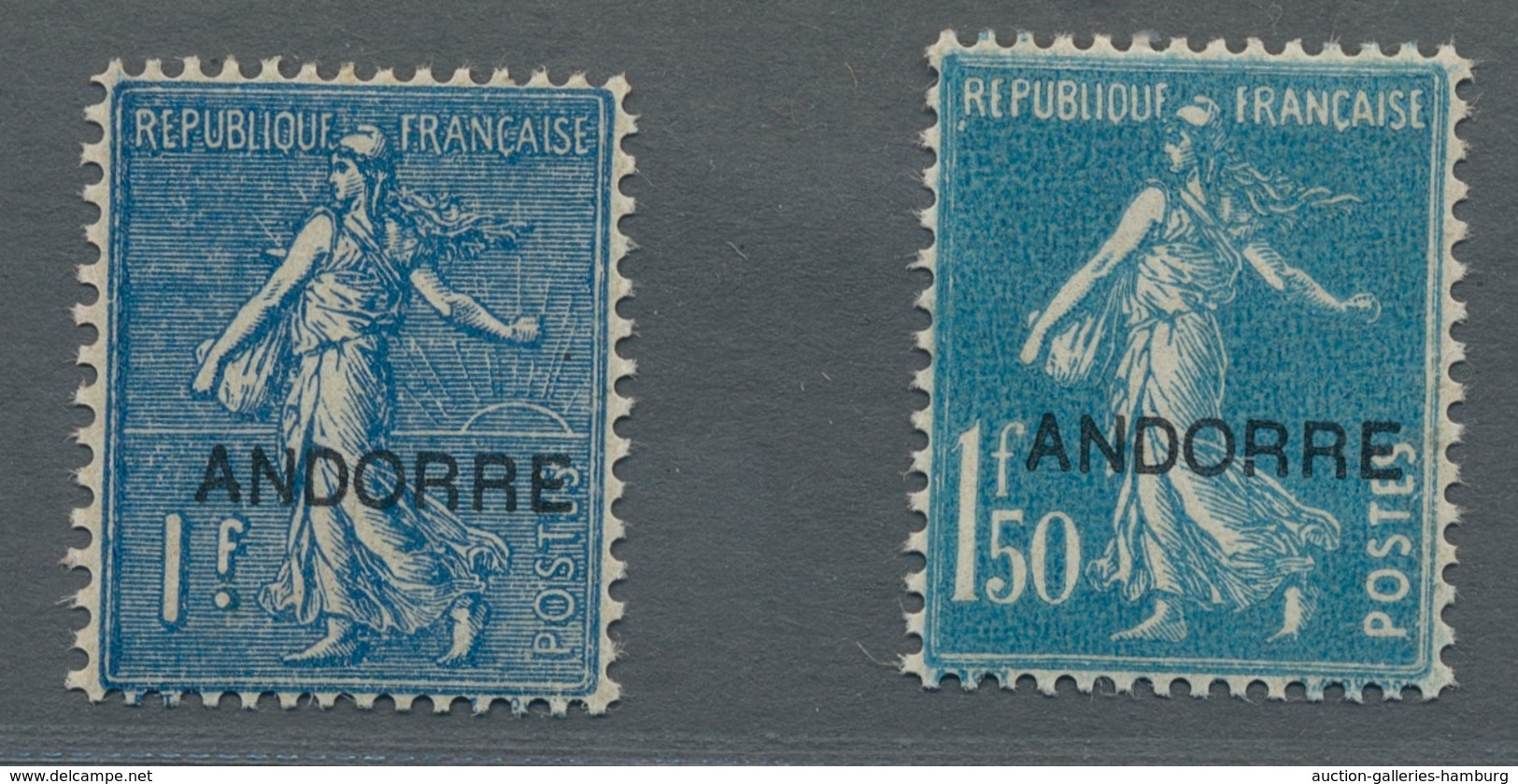 Andorra - Französische Post: 1931, Freimarken 1 Bis 20 Franc In Tadelloser Ungebrauchter Erhaltung ( - Otros & Sin Clasificación