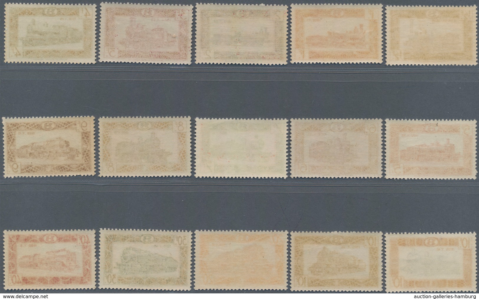 Belgien - Eisenbahnpaketmarken: 1949 - 1952, Komplette Postfrische Serie Lokomotiven. - Reisgoedzegels [BA]