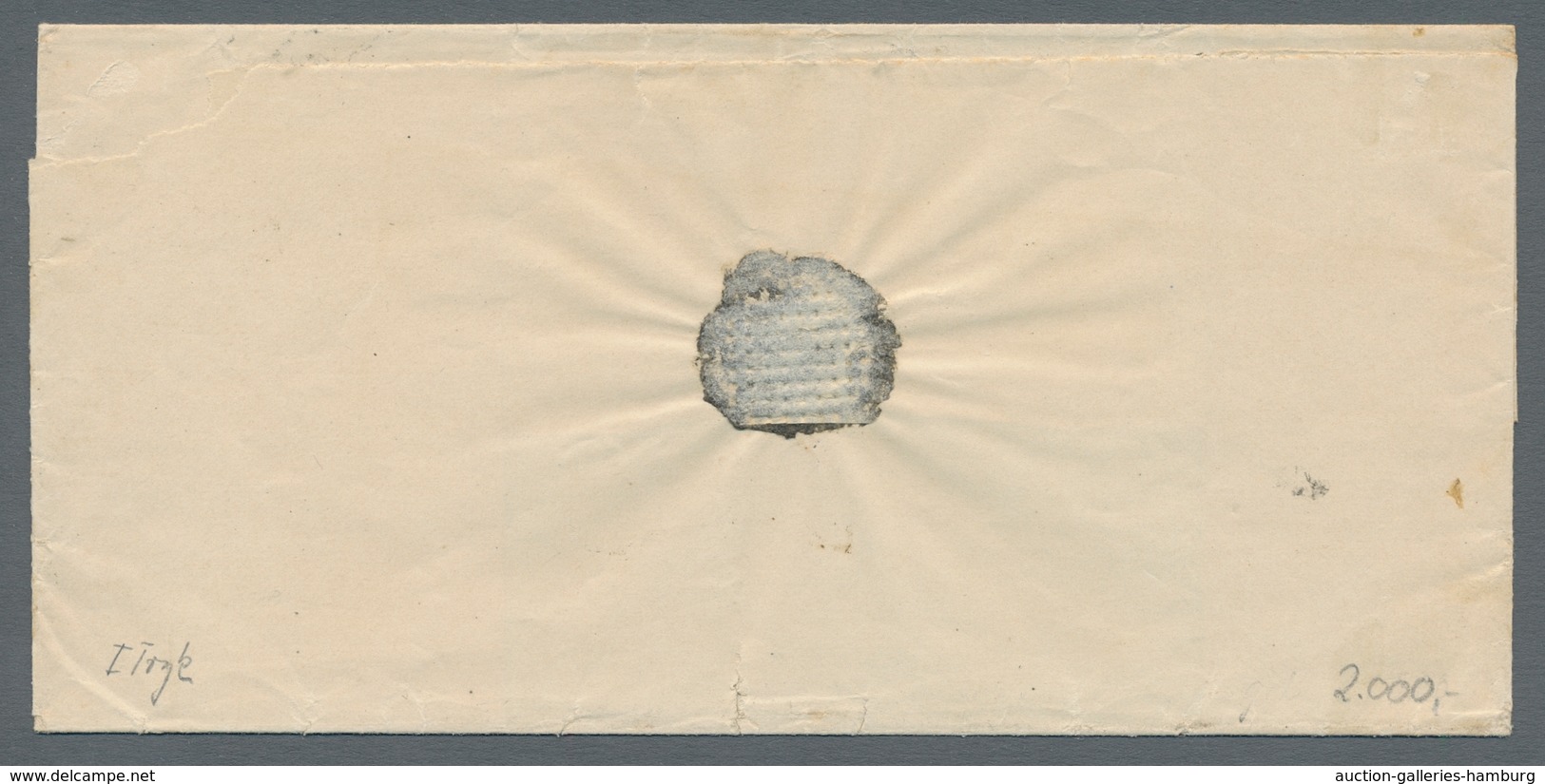Dänemark: 1851, "FIRE R.B.S., Ferslew", Colorfresh Value With Full Margins And Dumb Four-ring Postma - Brieven En Documenten