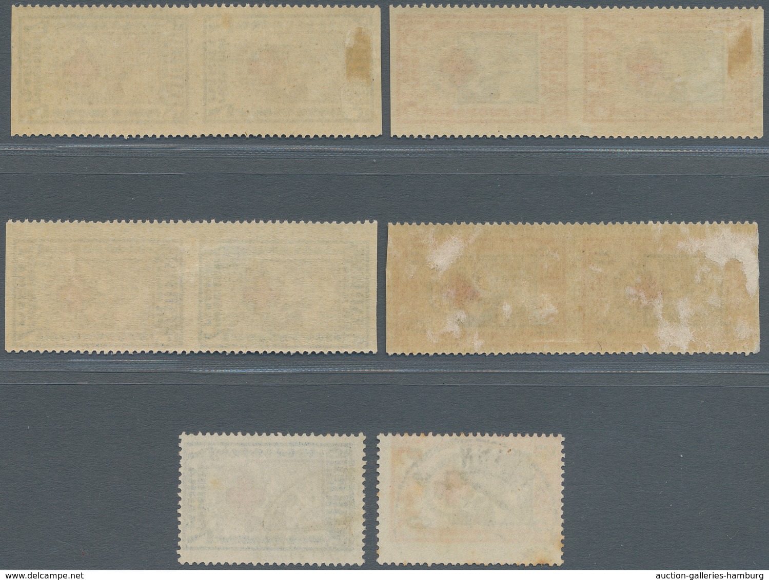 Estland: 1921 - 1924, Red-cross 2 1/2 Sts / 3 1/2 Sts And 5 Sts / 7 Sts And Overprint Issue, Each In - Estonia