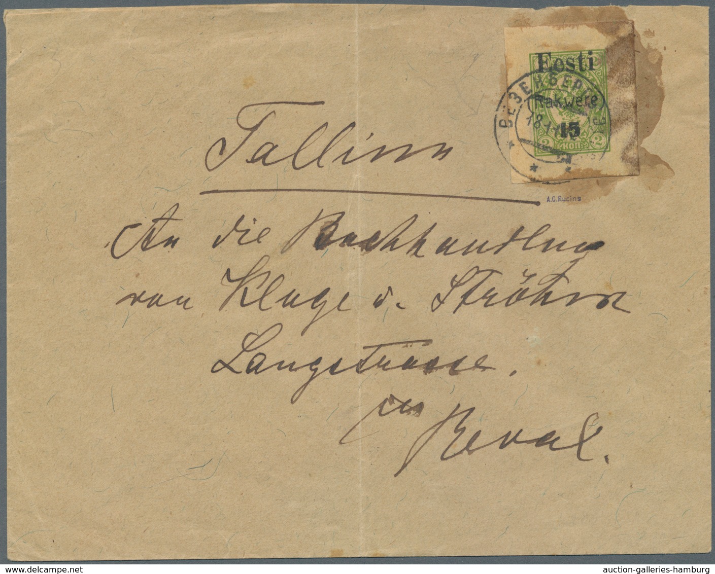Estland - Lokalausgaben: Rakwere (Wesenberg): 1918, LOCAL EXPENDITURE RAKWERE (WESENBERG), With Viol - Estonia