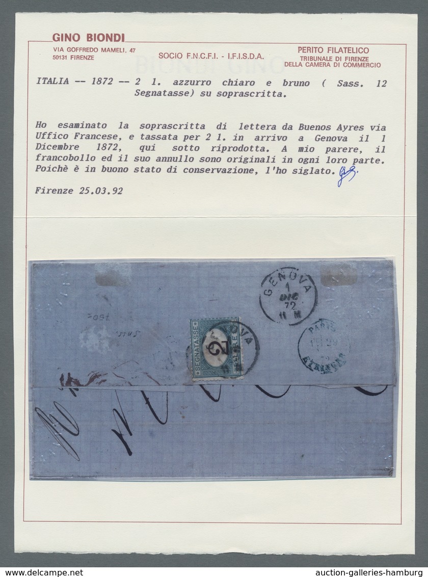 Frankreich - Stempel: 1872, French Post Abroad: Pre-UPU Overseas Cover From The French Consulate Pos - 1877-1920: Semi-Moderne