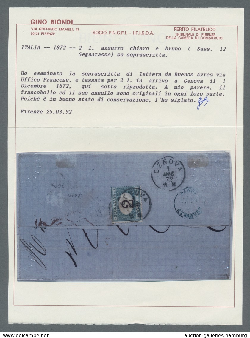 Frankreich - Stempel: 1872, French Post Abroad: Pre-UPU Overseas Cover From The French Consulate Pos - 1877-1920: Période Semi Moderne