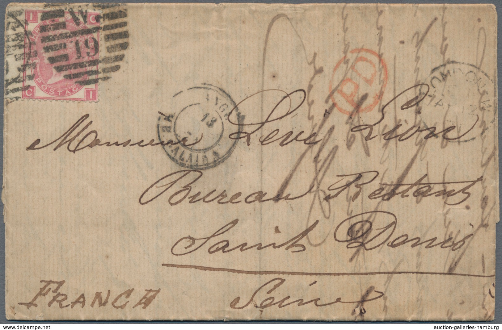 Frankreich - Ballonpost: 1871, BALLON MONTÉ: COMMUNE DE PARIS "BUREAU RESTANT, SAINT-DENIS" TWO RARE - 1960-.... Lettres & Documents